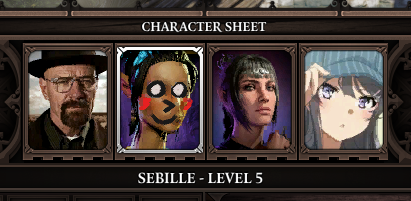 Custom portraits example.